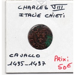 Cavallo de Chieti Charles VIII (1495-1497) pièce de monnaie royale
