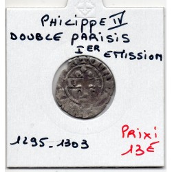 Double Parisis Philippe IV (1295-1303) 1ere emission pièce de monnaie royale