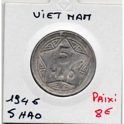 Viet-Nam nord 5 Hao 1946 TTB, KM 2 pièces de monnaie