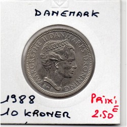 Danemark 10 kroner 1988 Sup, KM 864 pièce de monnaie