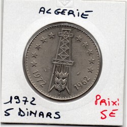 Algérie 5 dinars 1972 dauphin FDC KM 105a pièce de monnaie