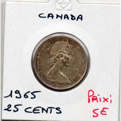 Canada 25 cents 1965 Sup, KM 62 pièce de monnaie