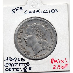 5 francs Lavrillier 1946 B Beaumont TTB, France pièce de monnaie