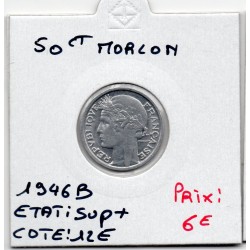 50 centimes Morlon 1946 B Beaumont Sup, France pièce de monnaie