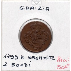 Italie gorizia, goritz 2 Soldi 1799 K Kremnitz TTB, KM 42 pièce de monnaie