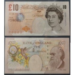 Grande Bretagne Pick N°389a TTB Billet de banque de 10 pounds 2000