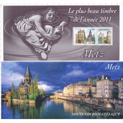 Bloc Souvenir Yvert 75 Metz, plus beau timbre de l'année