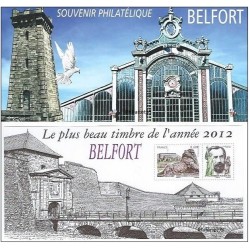 Bloc Souvenir Yvert Belfort, plus beau timbre de l'année