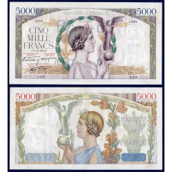 5000 Francs La Victoire Sup- 5.10.1939 Billet de la banque de France