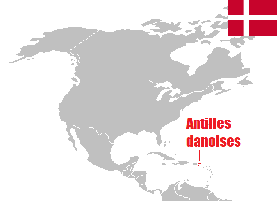 pièces de monnaie des Antilles Danoises de collection