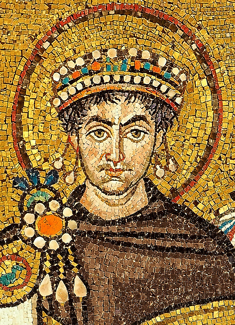 Pièces de Monnaie Byzantine de L'empereur Byzantin Justinien 1er