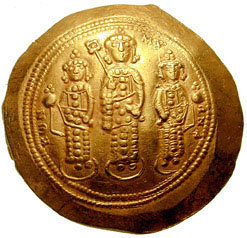 Pièces de Monnaie Byzantine de L'empereur Byzantin Romain IV