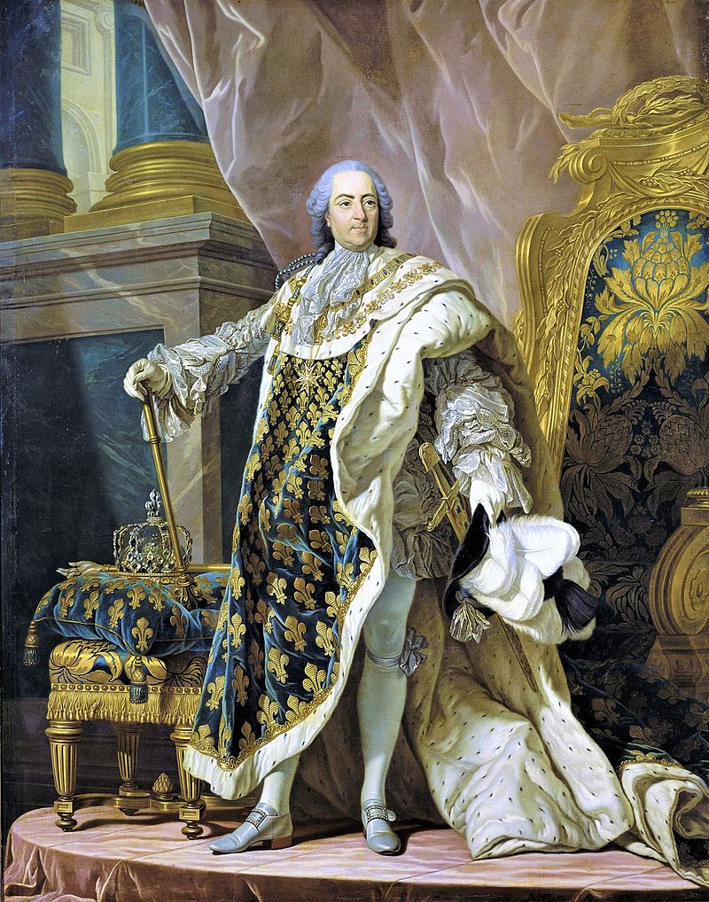 Les pièces de monnaie royales du Roi de France Louis XV le bien-aimé