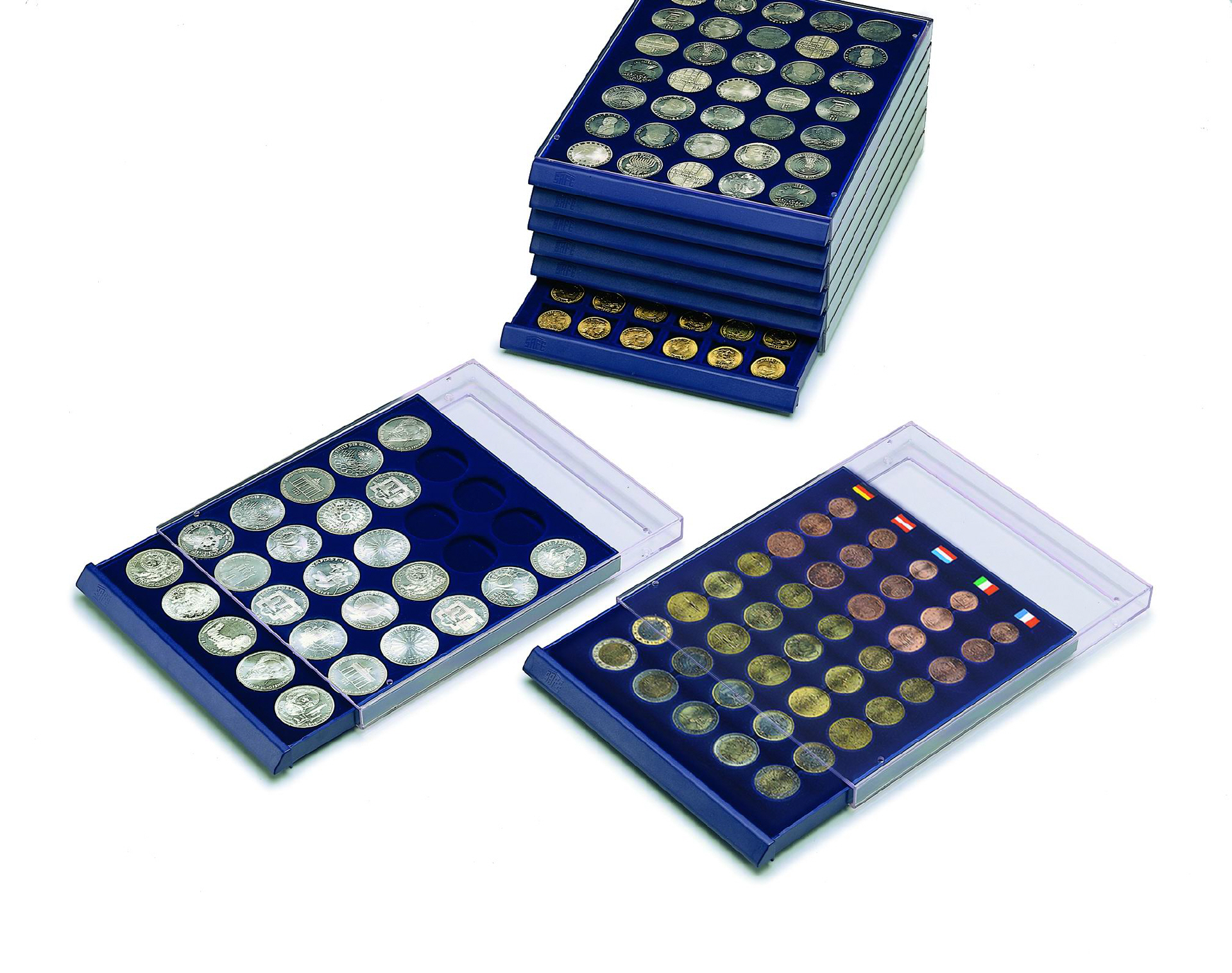 Medailliers Nova standard pour pièces de monnaie